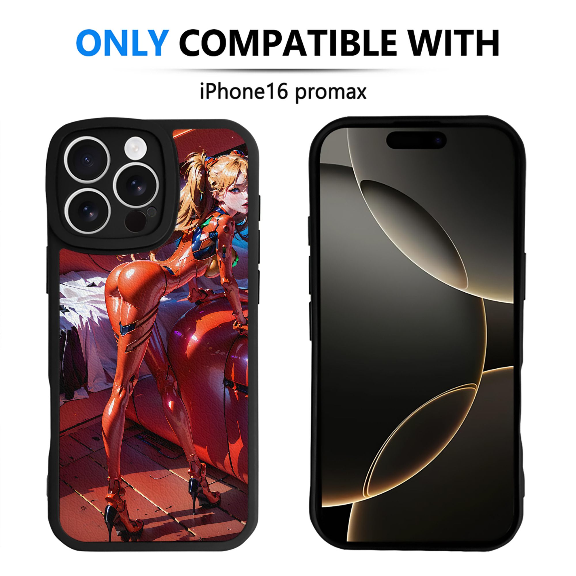 （画像用） EVA 新世紀エヴァンゲリオン 【iPhone 16シリーズ対応】シリコンスマホケース（レザー調） 材質：シリコン